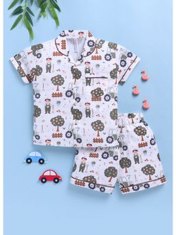 Toonyport - Boys Cotton Printed Shirt With Shorts