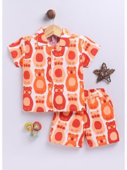 Toonyport - Boys Cotton Printed Shirt With Shorts Set