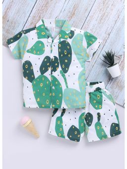 Toonyport - Boys Cotton Printed Shirt With Shorts Set