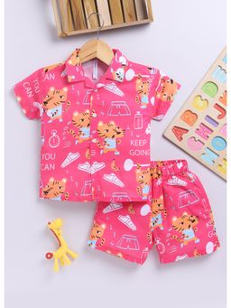 Toonyport - Boys Cotton Printed Shirt With Shorts Set