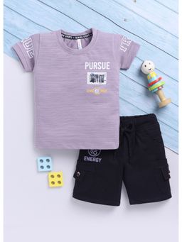 Toonyport - Boys Cotton Printed T-Shirt With Shorts Set