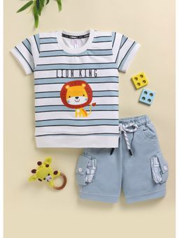 Toonyport - Boys Cotton Printed T-Shirt With Shorts Set