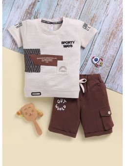 Toonyport - Boys Cotton Printed T-Shirt With Shorts Set