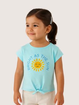 ZACH & KIKI - Bright As The Sun T-Shirt -Blue