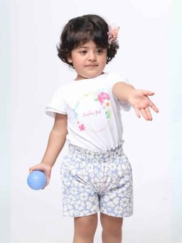 ZACH & KIKI - Sunshine Girl T-Shirt-White