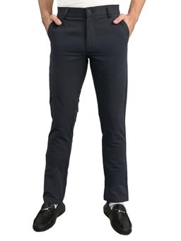 Monte Carlo - Men's Slim Fit Solid Trouser-Grey