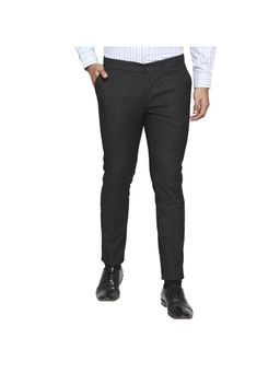 BASICS - Tapered Fit Shadow Black Stretch Trouser