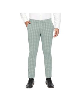 BASICS - Tapered Fit Lily Green Stretch Trouser