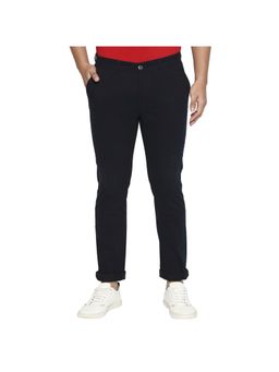 BASICS - Tapered Fit Night Sky Navy Blue Stretch Trouser
