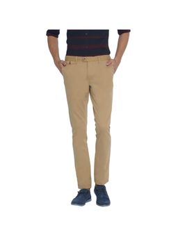 BASICS - Tapered Fit Prairies Sand Stretch Trouser