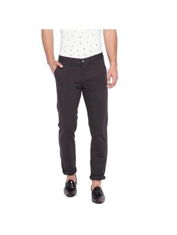BASICS - Tapered Fit Black Ink Stretch Trouser