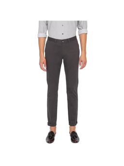 BASICS - Tapered Fit Ebony Grey Stretch Trouser
