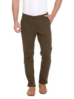 BASICS - Tapered Fit Deep Lichen Stretch Trouser