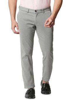 BASICS - Tapered Fit Slate Grey Stretch Trousers