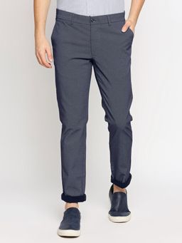 BASICS - Tapered Fit Majolica Grey Stretch Trousers