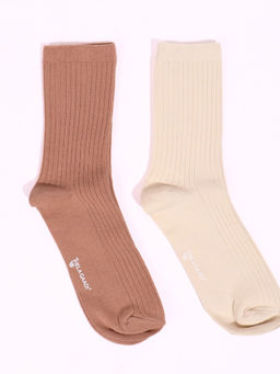 Thela Gaadi - Multi-Color Solid Pair of Sockss