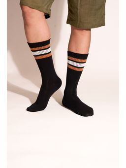 Thela Gaadi - Black Stripes Pair of Socks
