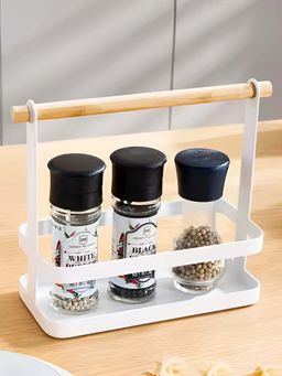 DecorTwist - Metal Spice Rack For Kitchen Storage Counter Top Organizer