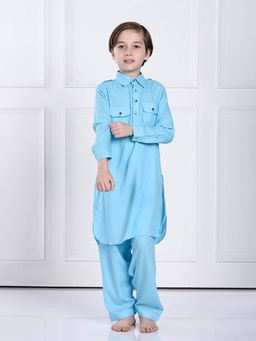 THE PONY & PEONY CO. - Boys Ziaan Kurta with Pyjama (Set of 2)