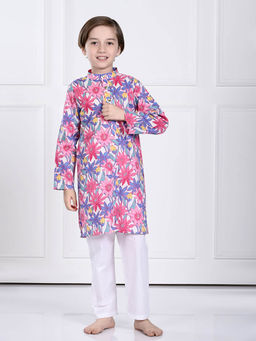 THE PONY & PEONY CO. - Boys Noah Kurta with Pyjama (Set of 2)