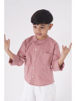 LH - Pink Cotton Solid Shirt