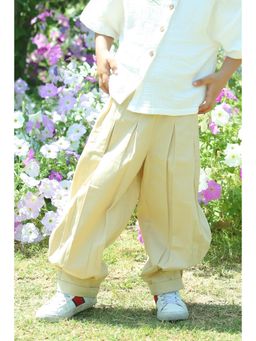 LH - Beige Cotton Solid Pant