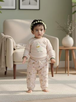 Oh My Bebe - Quilted Organic Cotton Sweatshirt and Joggers