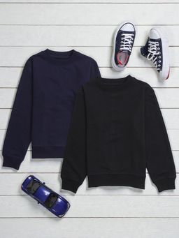 The Fit Theory - Boys Multi-Color Relaxed Fit Sweatshirts (Pack of 2)