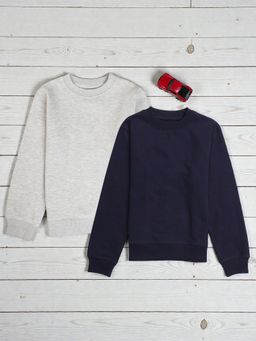 The Fit Theory - Boys Multi-Color Relaxed Fit Sweatshirts (Pack of 2)