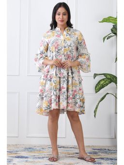 etre comfortwear - Multi-Colour Cotton A-Line Dress
