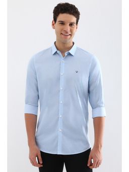 Allen Solly - Men Blue Slim Fit Print Full Sleeves Shirt