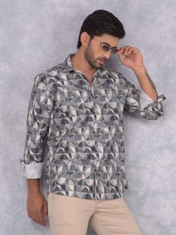 CRIMSOUNE CLUB - Mens Multi-Color Printed Cotton Shirt