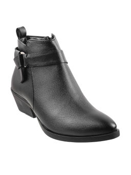 Mochi - Plain Black Casual Boots