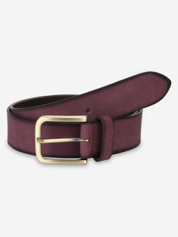 Aditi Wasan - Genuine Leather Maroon Mens Belt