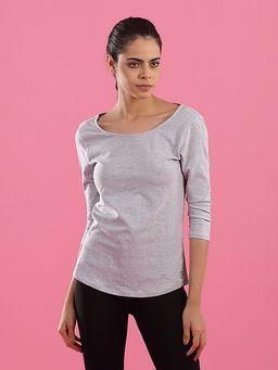 Kica - Illicit Top With Mesh Racer Back - Grey