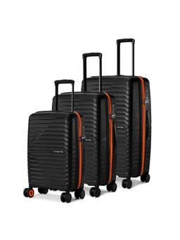 Nasher Miles - Unisex Cairo Hard-Sided Polypropylene Luggage Trolley Bag (Set of 3) (S/M/L)