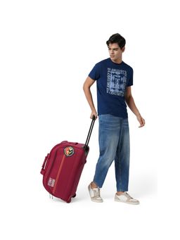 Nasher Miles - Unisex Stony Brook By Sunset Polyester Size 62 Maroon Wheel Duffle Bag (Medium)