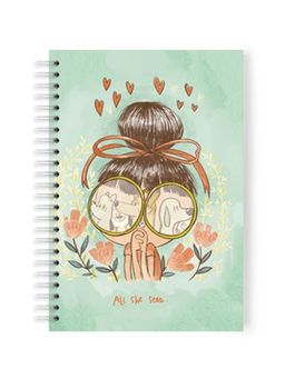 Alicia Souza - All She Sees Notebook - White Spiral