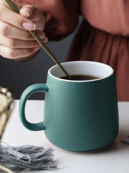 Nestasia - Green Matte Finish Ceramic Coffee Mug