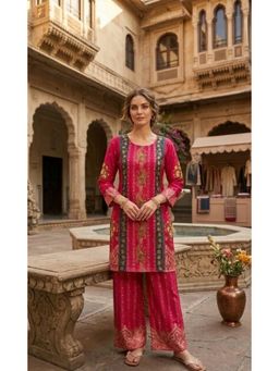 PIRRA DESIGN - Women's Rani Pink Printed Co-Ord Set