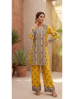 PIRRA DESIGN - Women's Yellow Printed Co-Ord Set