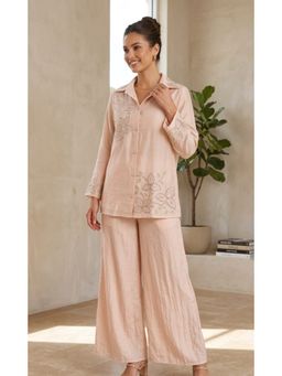 PIRRA DESIGN - Women's Baby Pink Printed Co-Ord Set