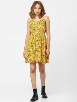 ONLY - Women Polka Dot Yellow Dress