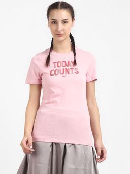 Reebok - Workout W Graphic Tee Pink Training T-shirt