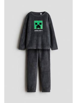 H&M - Boys Grey Velour Pyjamas
