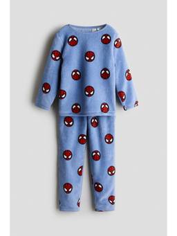 H&M - Boys Blue Velour Pyjamas