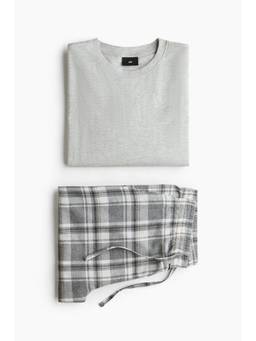 H&M - Men Grey Cotton Top and Pyjamas