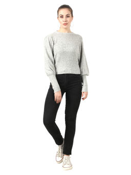 NOBARR - Grey Solid Sweater