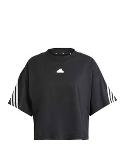 adidas - Black Solid/Plain Crew Neck T-Shirt