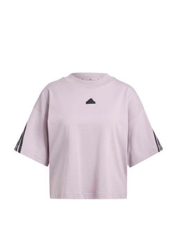 adidas - Purple Solid/Plain Crew Neck T-Shirt
